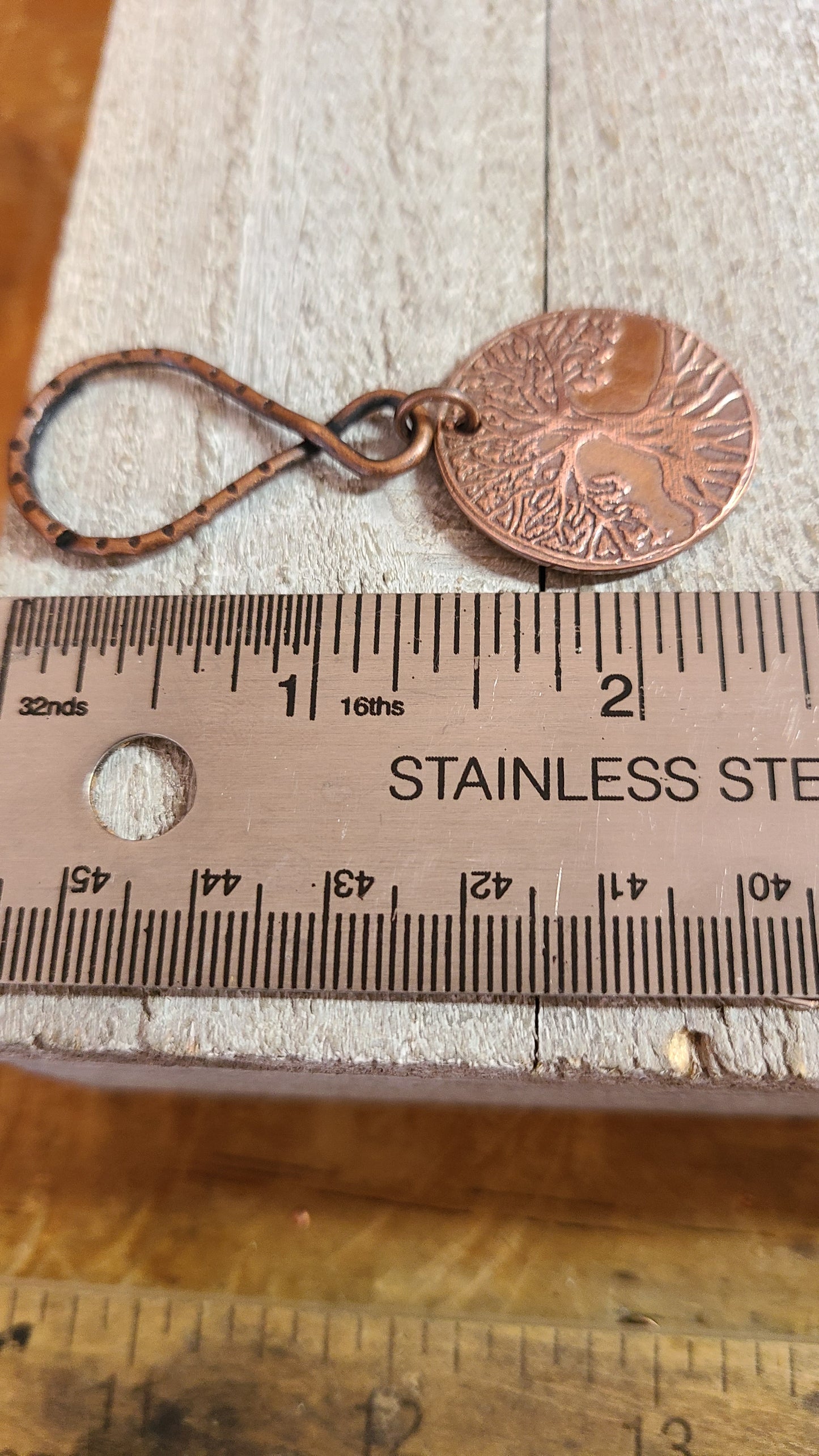 Handmade Copper KeyChain - Tree of Life