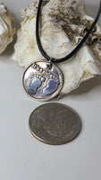 Handmade Baby Announcement Necklace Great Gift Made in USA