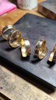 Handmade Adjustable Wraparound Stamped Rings Great Gift