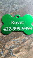 Lasered Dog Tags Aluminum LightWeight Personalized for Your Dog