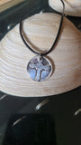 Handmade Fine Silver Cross Necklace