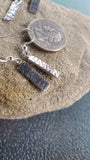 Handmade Silver Stamped Earrings Great Gift Made in USA