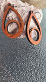Handmade Wooden Earrings Made in USA great Gift