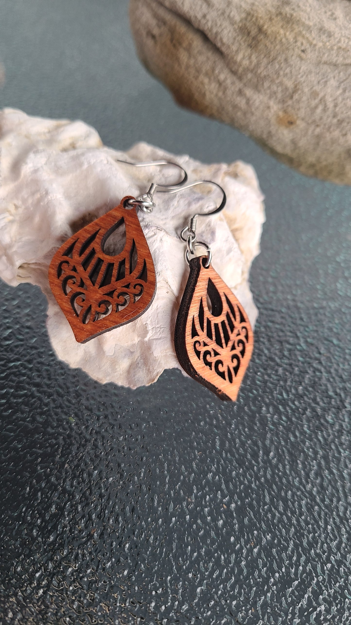 Handmade Wooden Earrings Made in USA great Gift