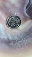 Handmade Dragon Fine Silver Necklace Great Gift For Him or Her