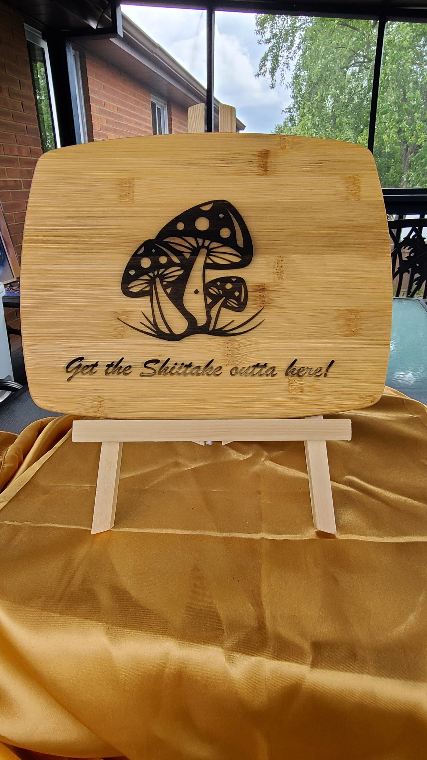 Handmade Cutting Board Shiitake Mushroom