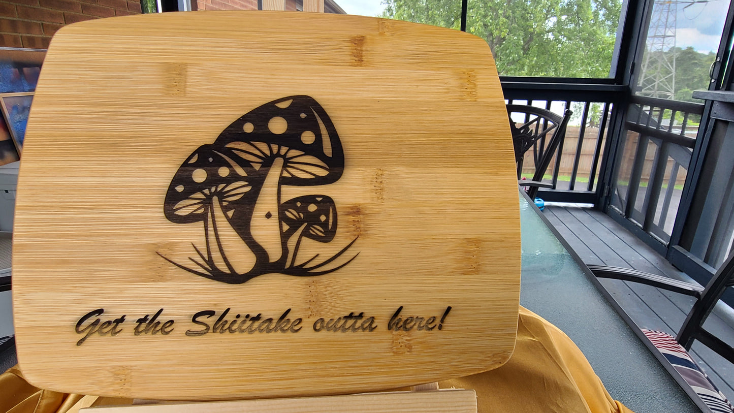 Handmade Cutting Board Shiitake Mushroom