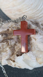 Handmade Stone Cross Necklace - Great Gift