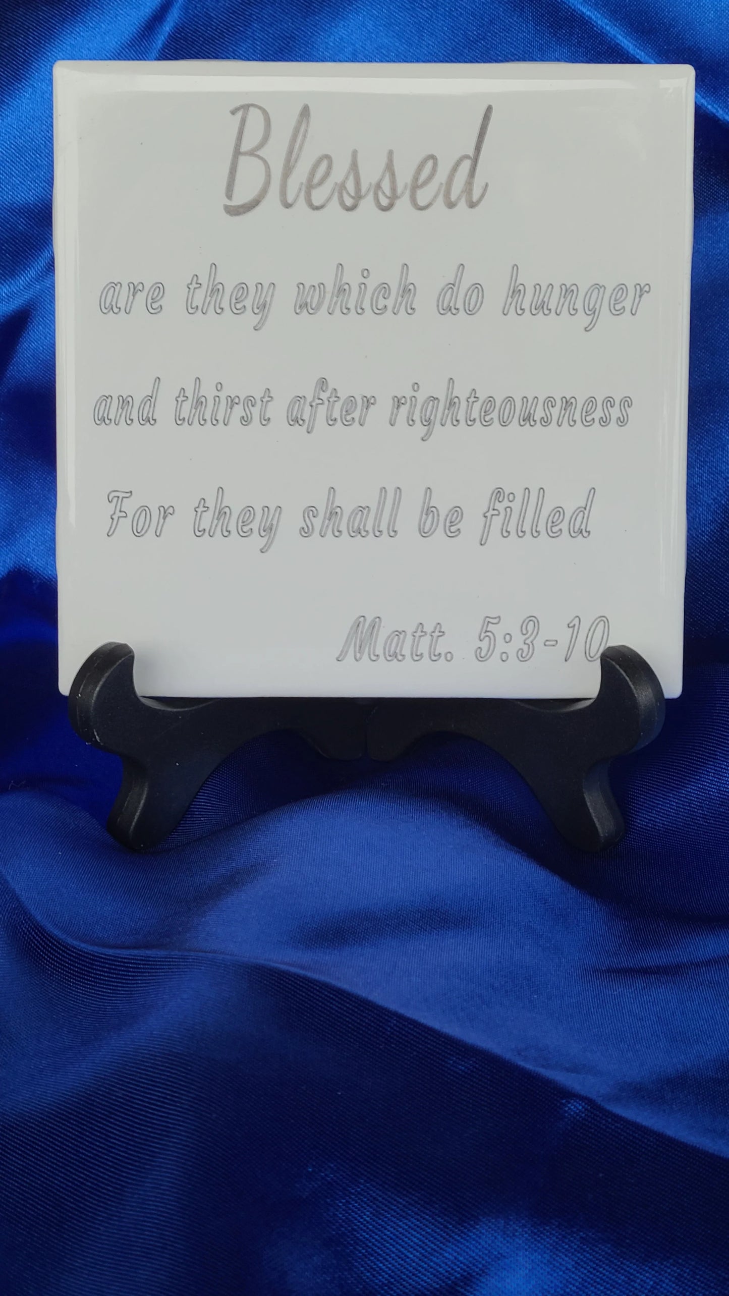 Lasered Tiles - Beatitudes Verse 4 - Great Gift