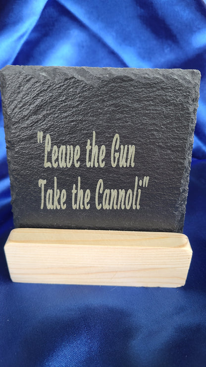 Handmade Slate Coasters - Movie Quips Set - Great Gift