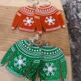 Handmade Ugly Sweater Earrings - Great Gift for Holidays