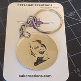Handmade Photo Engraved Keychains - Great Gift for Grandparents