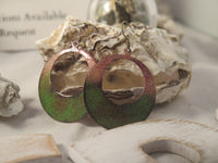 Handmade Enameled Copper Earrings