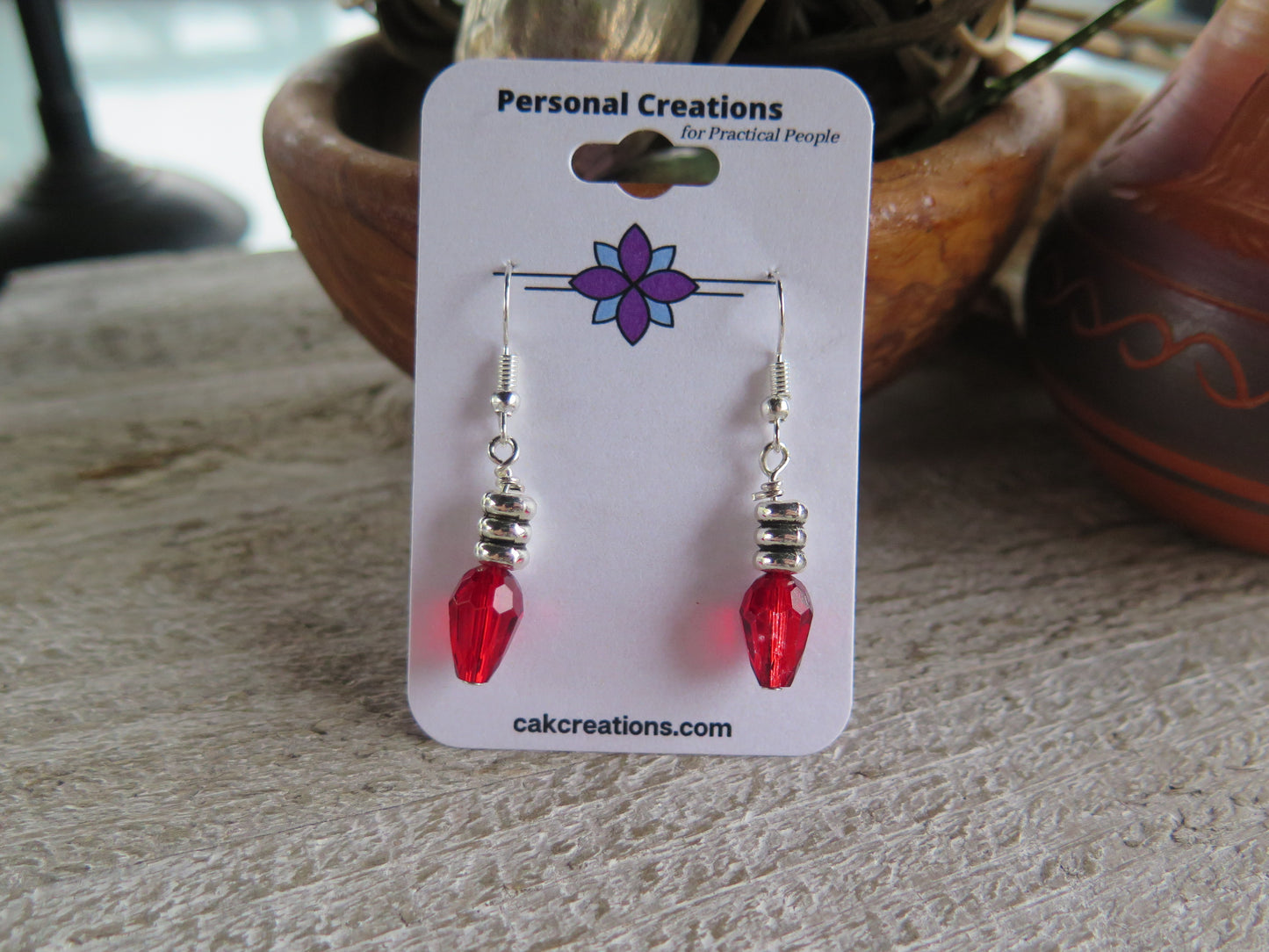 Handmade Christmas Lights Earrings Great for Gift Giving on Holidays