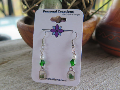 Handmade Christmas Lights Earrings Great for Gift Giving on Holidays