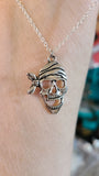 Handmade Halloween Pirate Skeleton Necklace