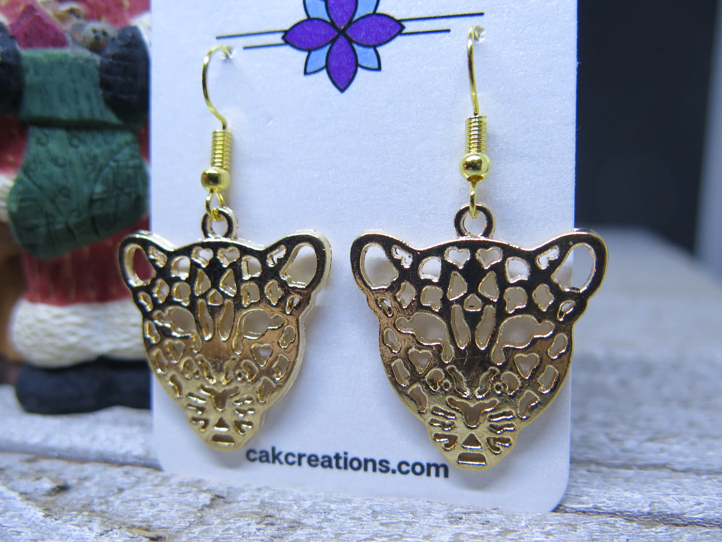 Handmade Golden Leopard  Great Gift for Her