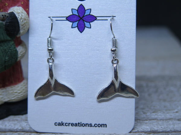 Handmade Whale Tail Earrings