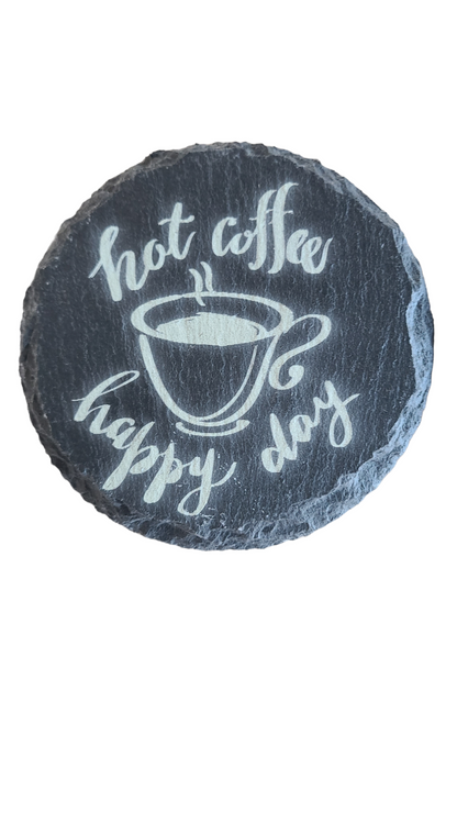 Handmade Slate Coffee Coaster Set