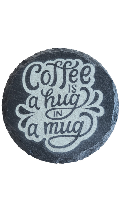 Handmade Slate Coffee Coaster Set